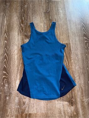 Y2K Nike Blue Racerback Athletic Tank Top